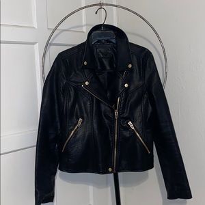 BlankNYC Faux Leather Moto Jacket Sz L